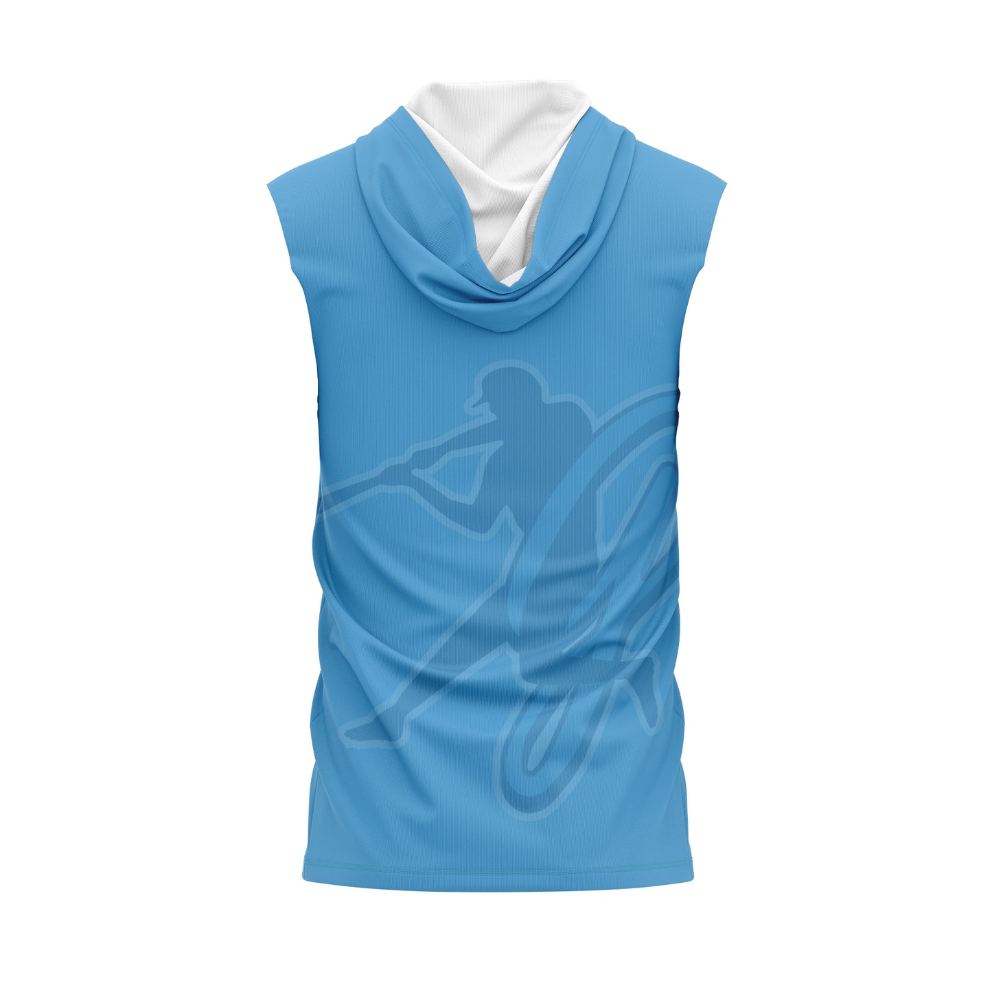 Columbia Blue GBC Dye Sub Sleeveless Hoodie