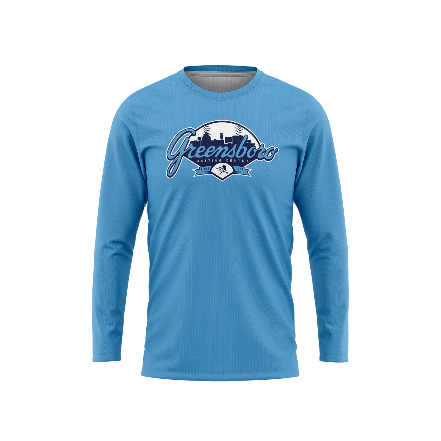 Columbia Blue GBC Long Sleeve Performance Shirt