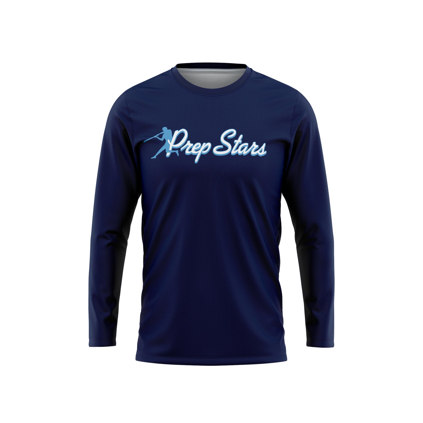 Navy GBC Prep Stars Long Sleeve Performance Shirt