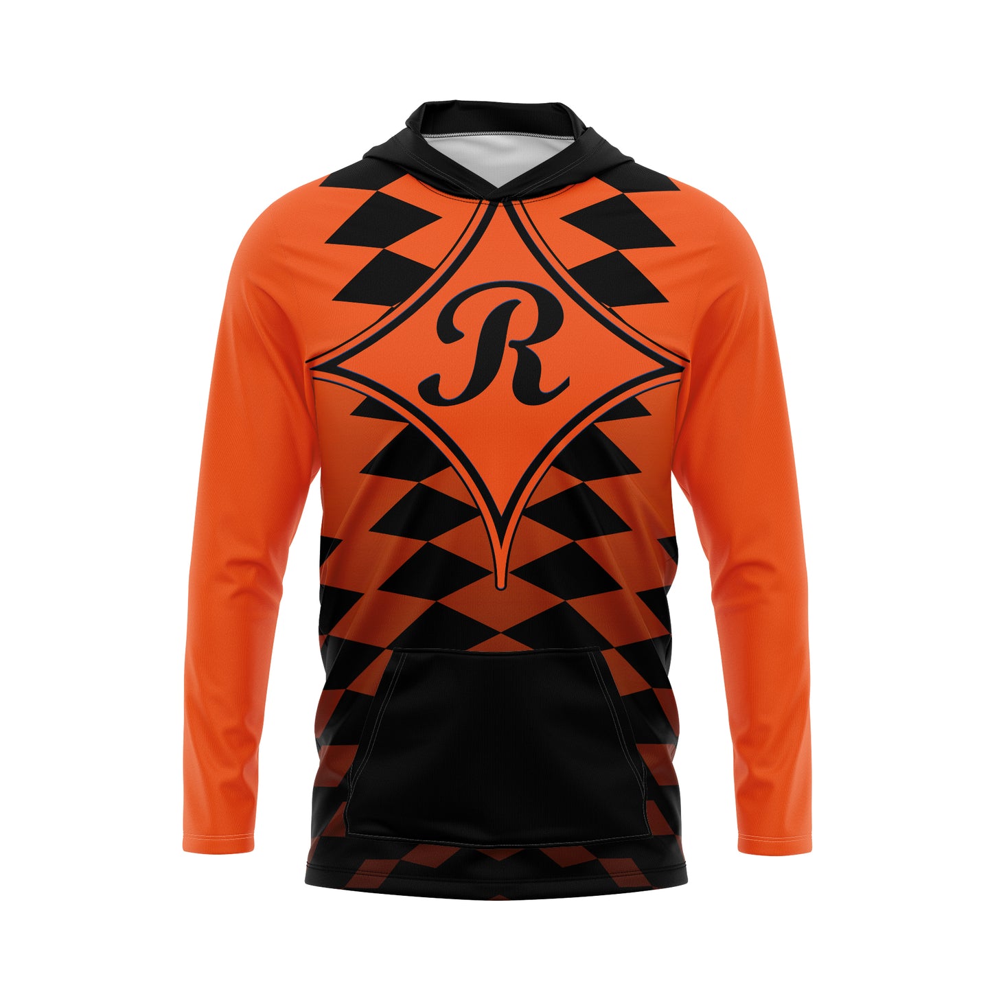 Ragsdale Baseball Orange Diamond Dye Sub Hoodie